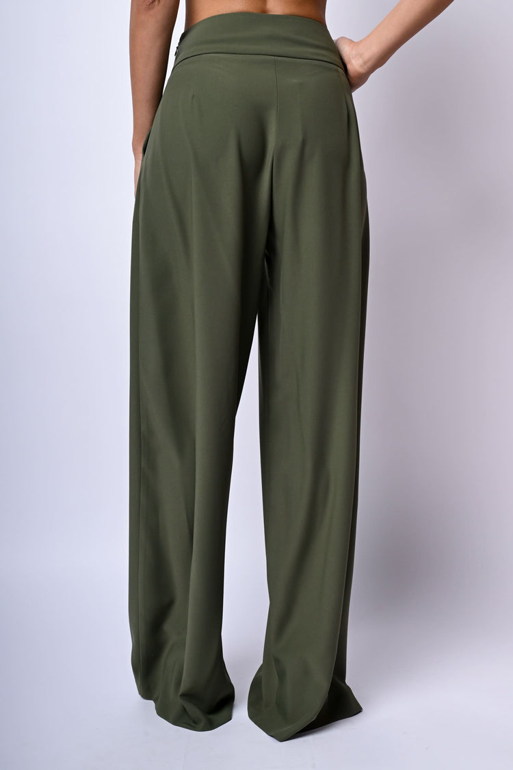 Pantaloni palazzo con pieghe