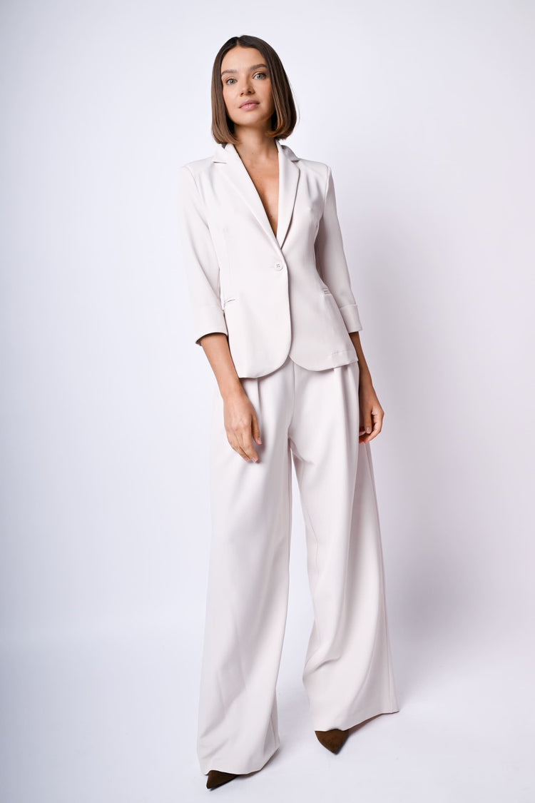 Pantaloni palazzo con pieghe
