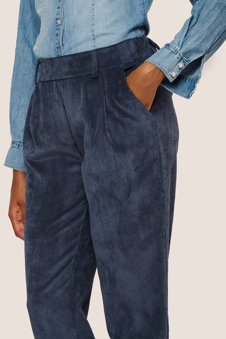 Pantaloni baggy in velluto a coste