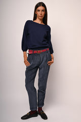 Pantaloni baggy in velluto a coste