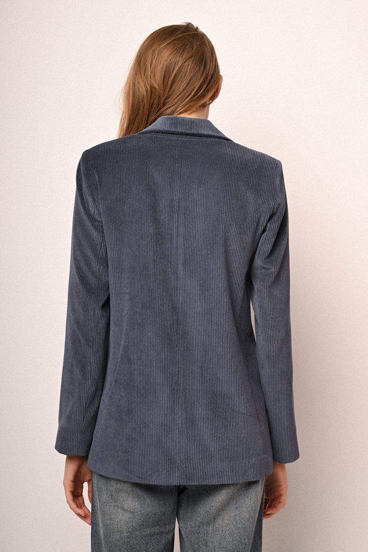 Blazer in velluto a coste