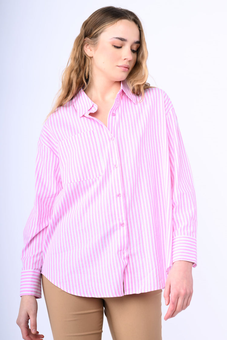 Camicia oversize a righe