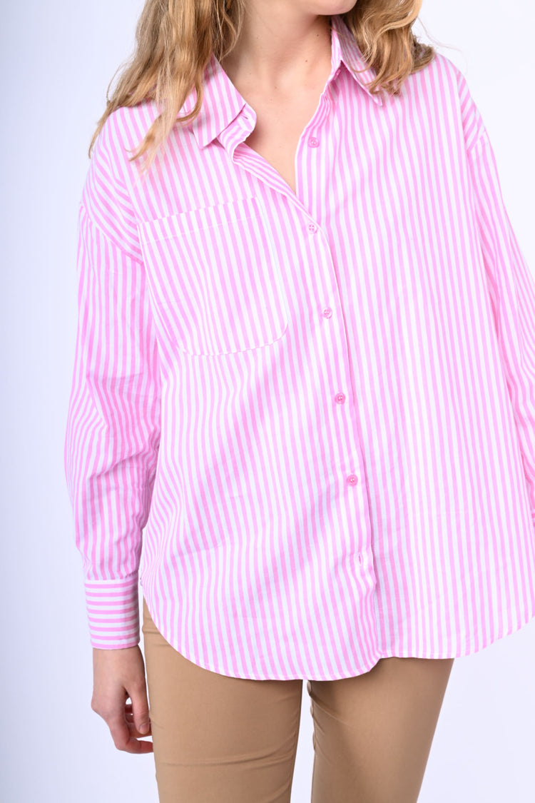 Camicia oversize a righe