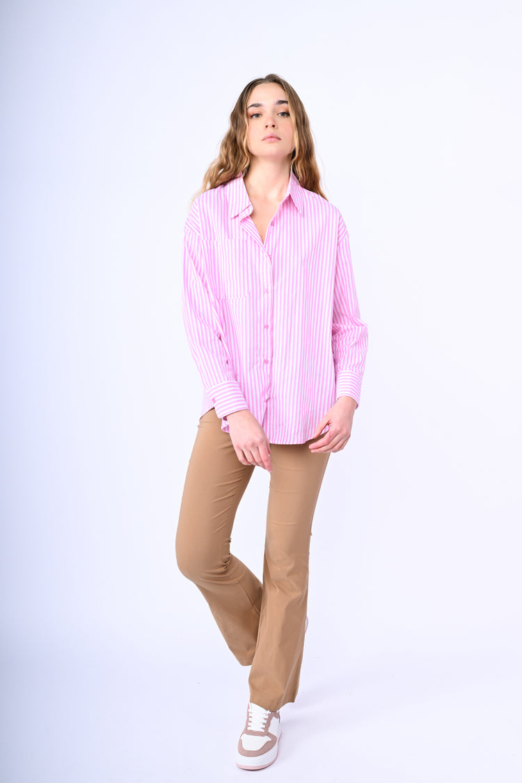 Camicia oversize a righe