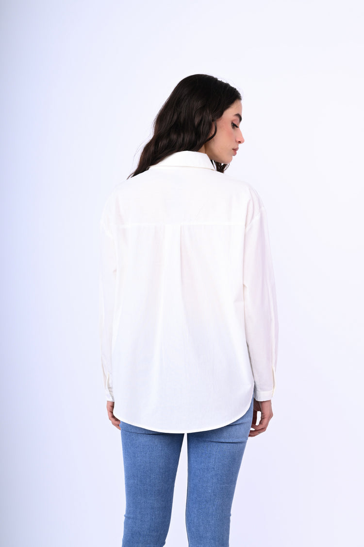 Camicia oversize in cotone