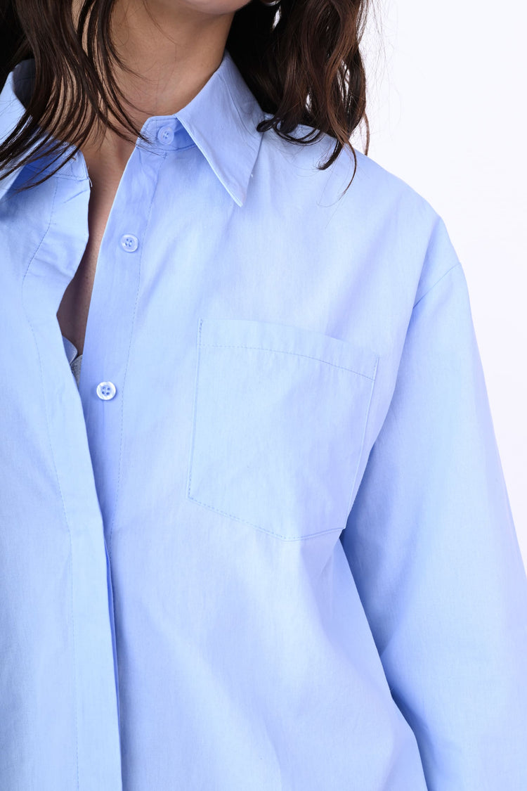 Camicia over con tasca