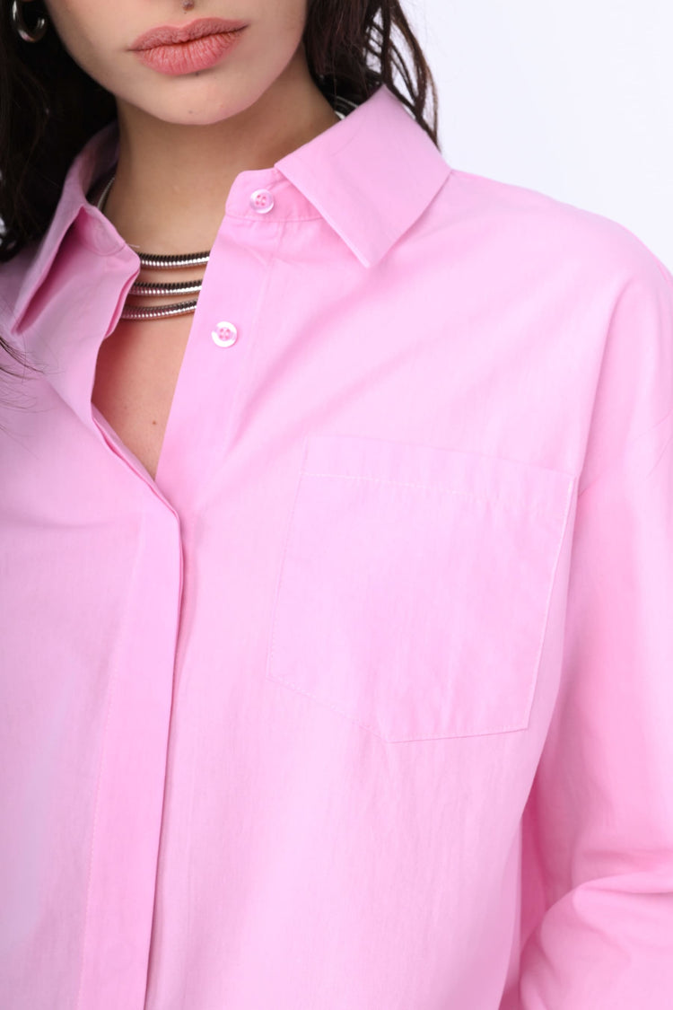 Camicia over con tasca