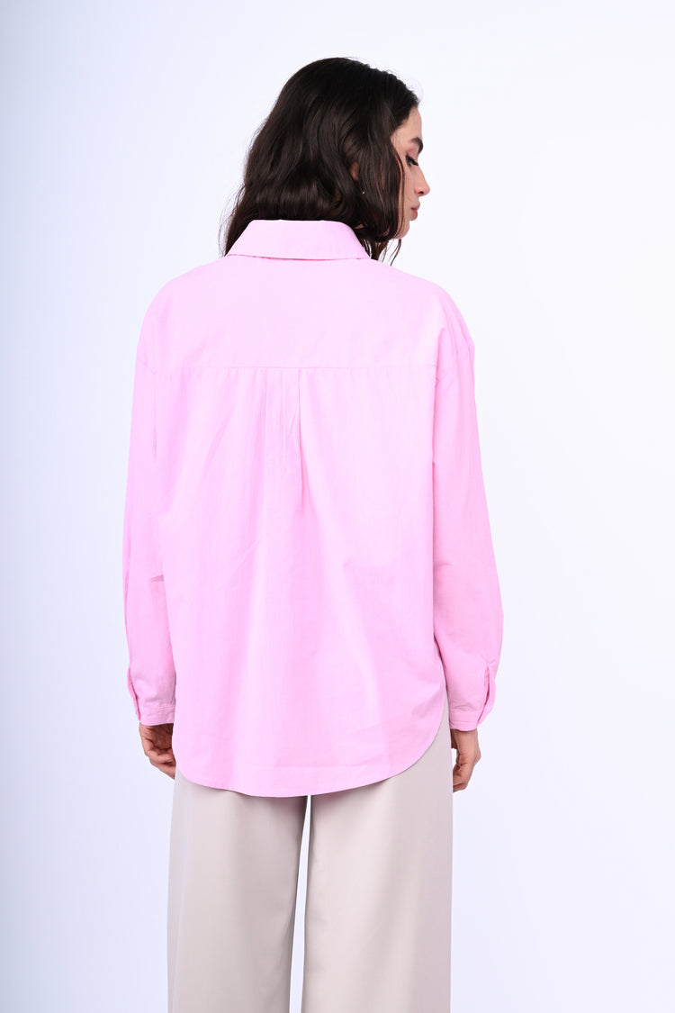 Camicia over con tasca