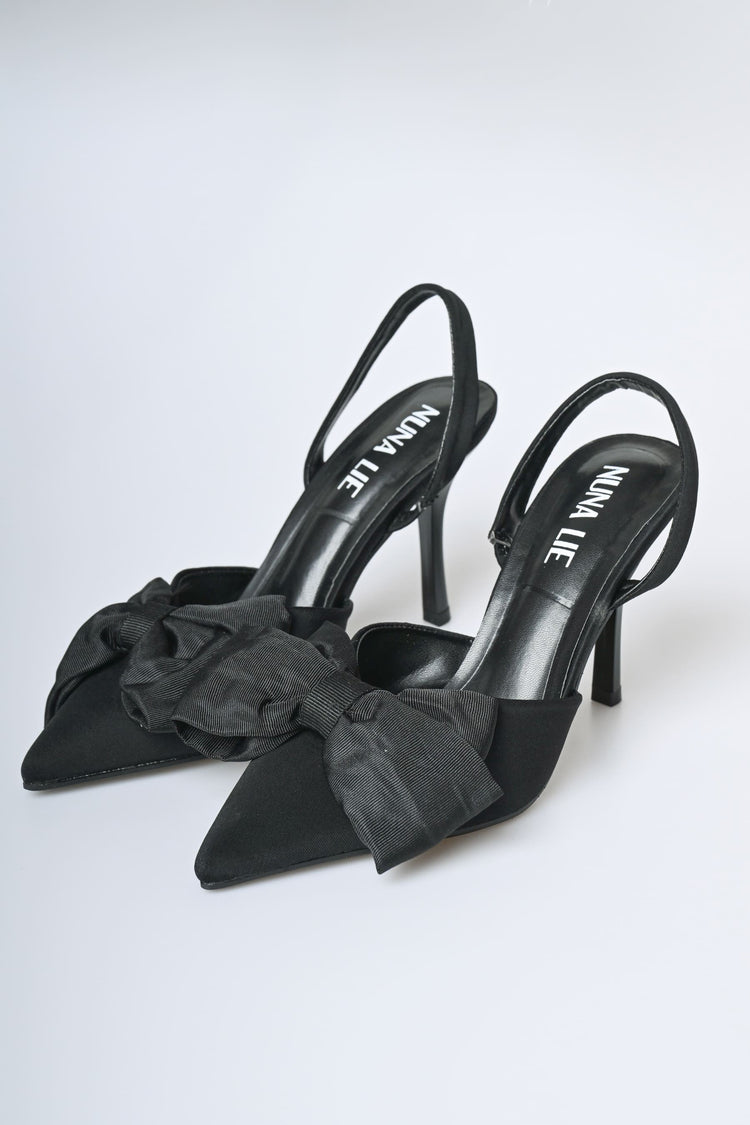 Décolleté slingback con fiocco