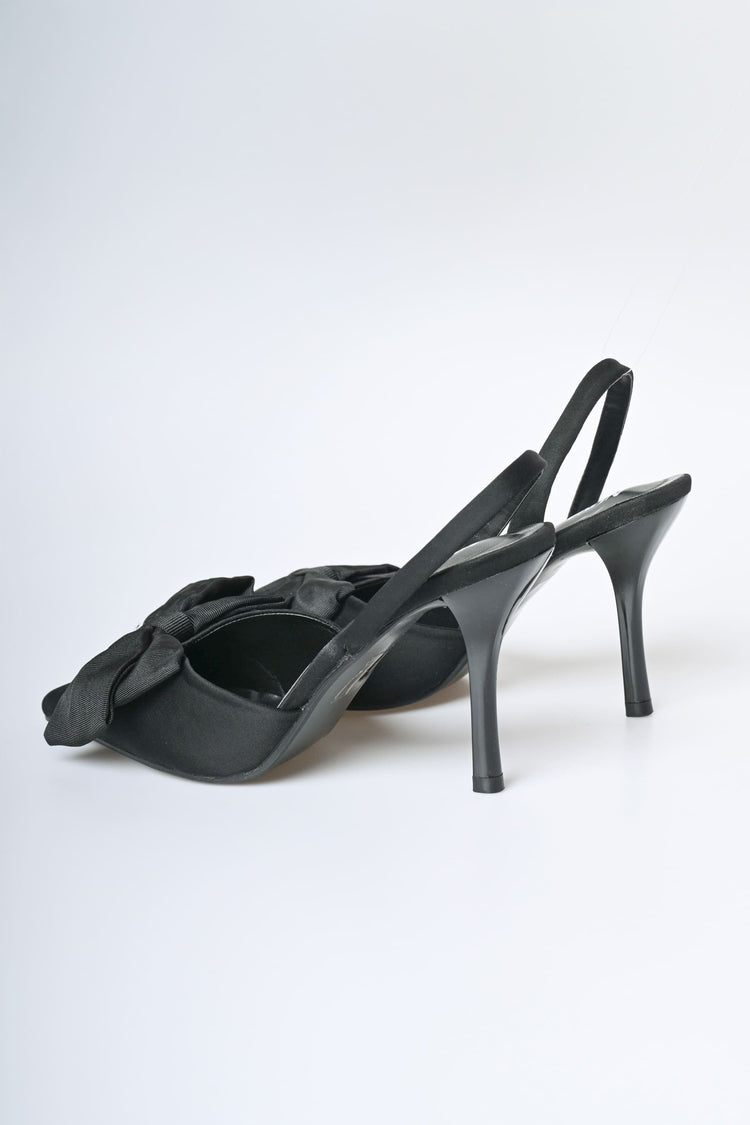 Décolleté slingback con fiocco