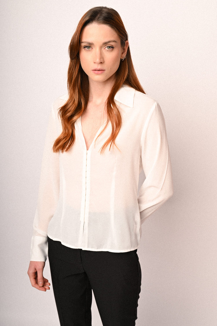 Camicia con gancetti
