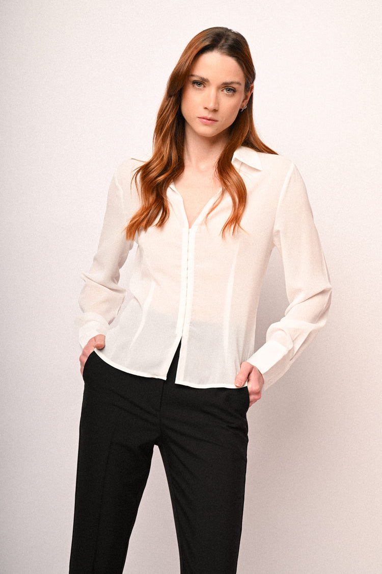 Camicia con gancetti
