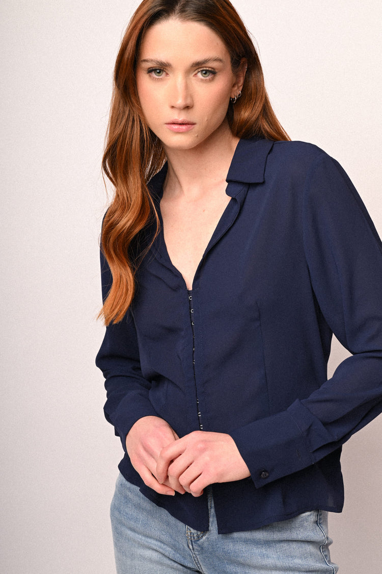 Camicia con gancetti