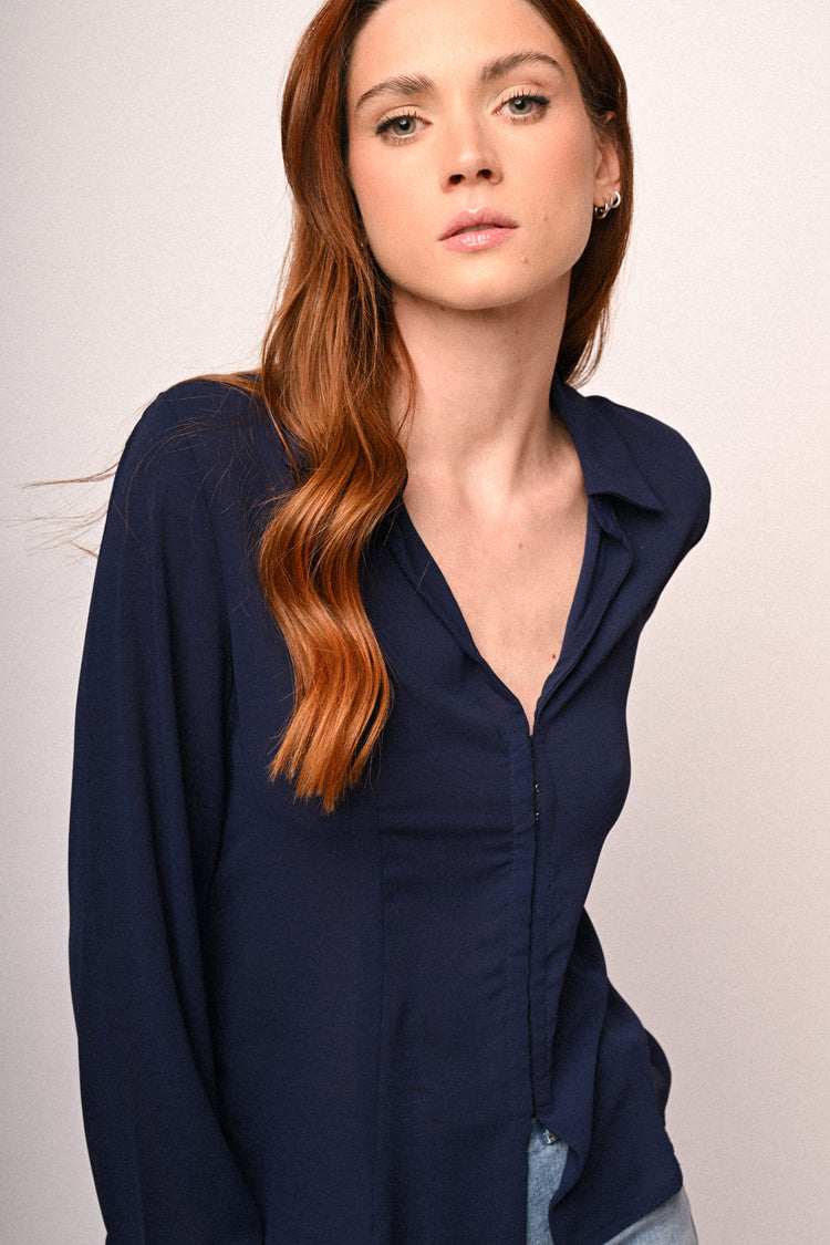 Camicia con gancetti
