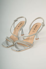 Sandali gioiello con strass