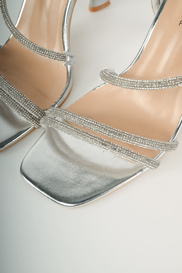 Sandali gioiello con strass