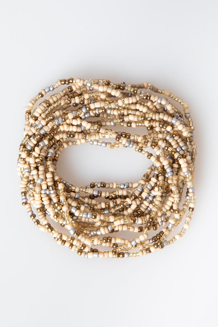 Bracciale multifili con perline