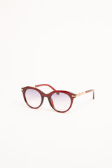 Occhiale da sole rossi con strass