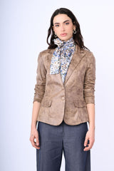 Blazer monopetto similpelle