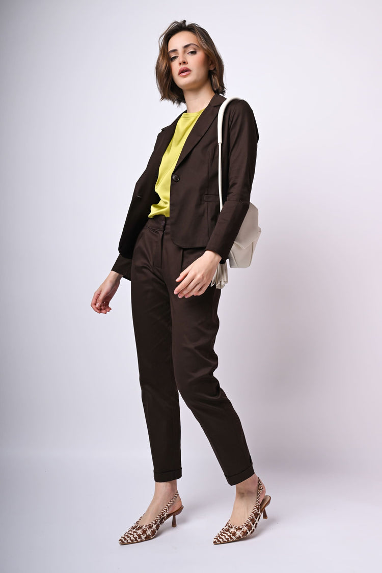 Blazer monopetto in cotone