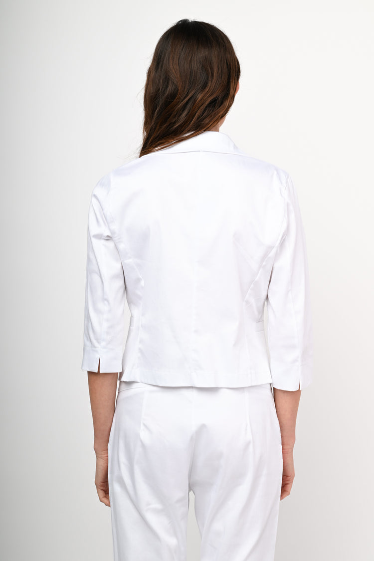Blazer monopetto in raso