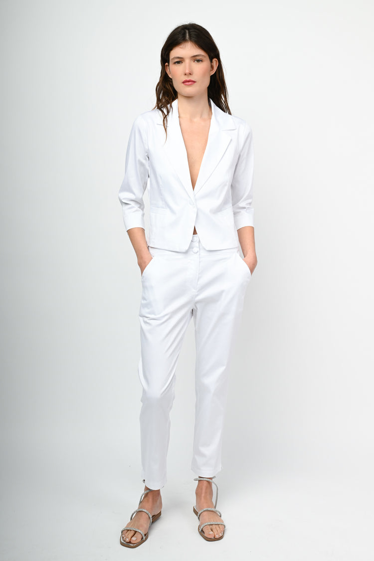 Pantaloni in raso di cotone