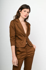 Blazer monopetto in raso