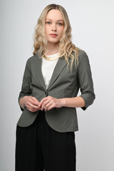 Blazer monopetto misto viscosa