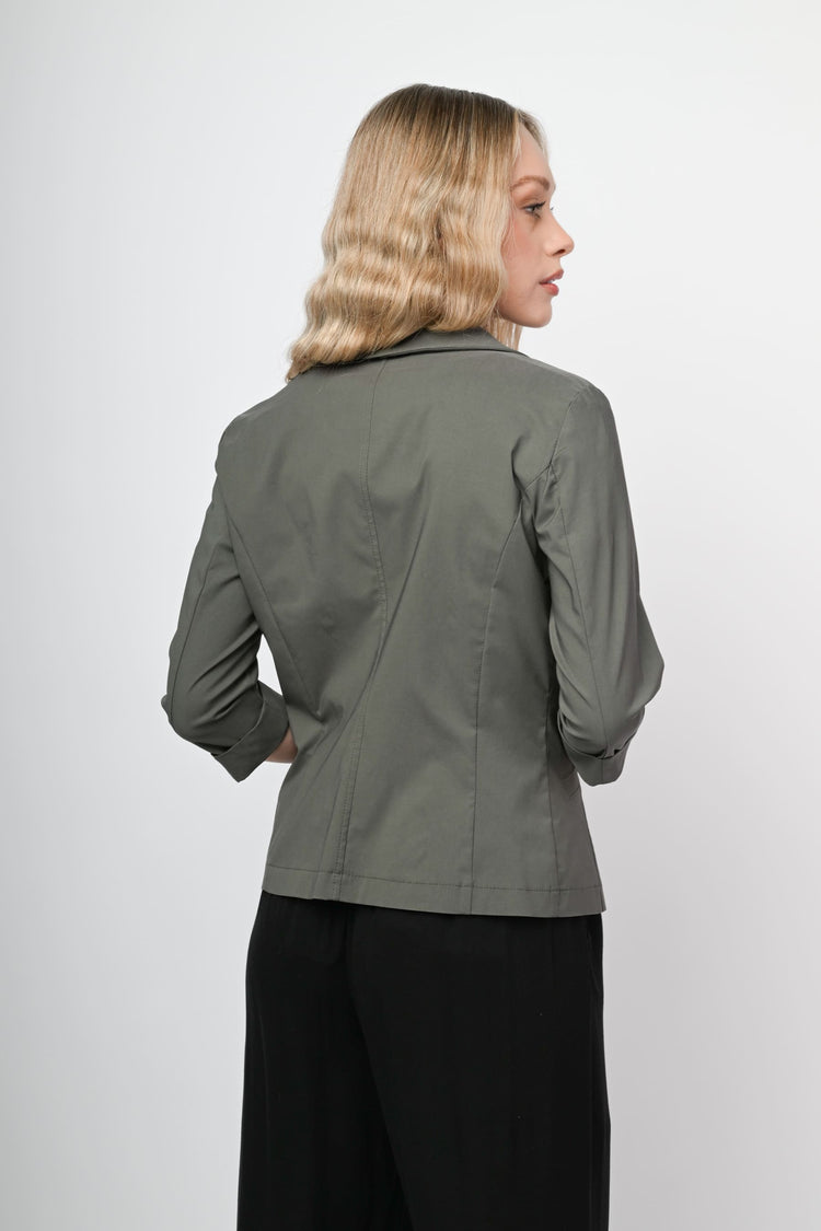 Blazer monopetto misto viscosa