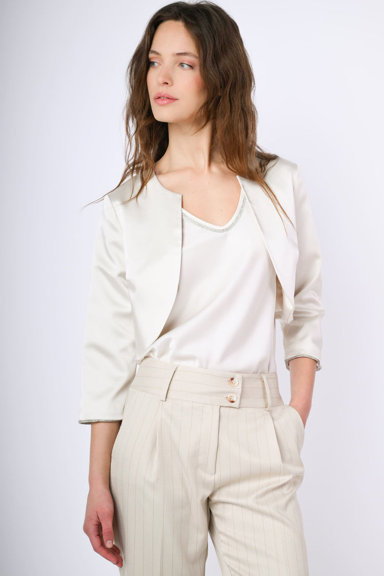 Bolero in raso