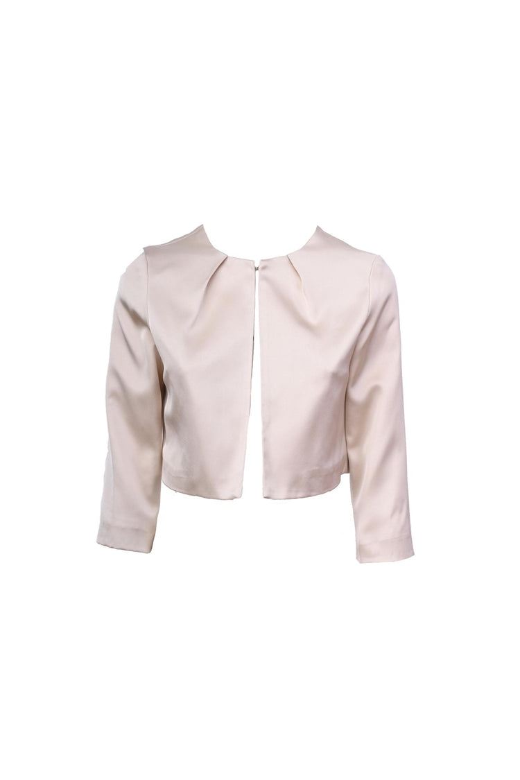 Bolero in raso con pieghe