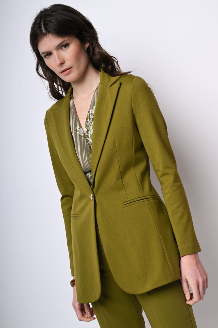 Blazer lungo monopetto