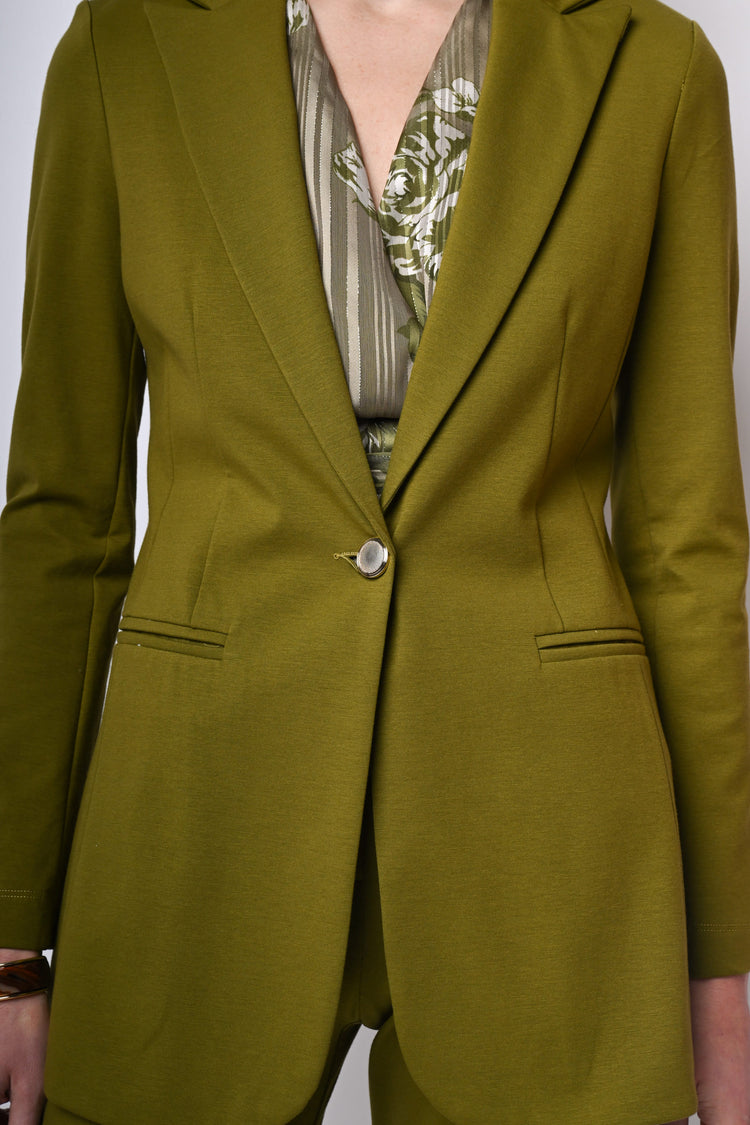 Blazer lungo monopetto