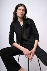 Bolero con spilla a rosa 3D