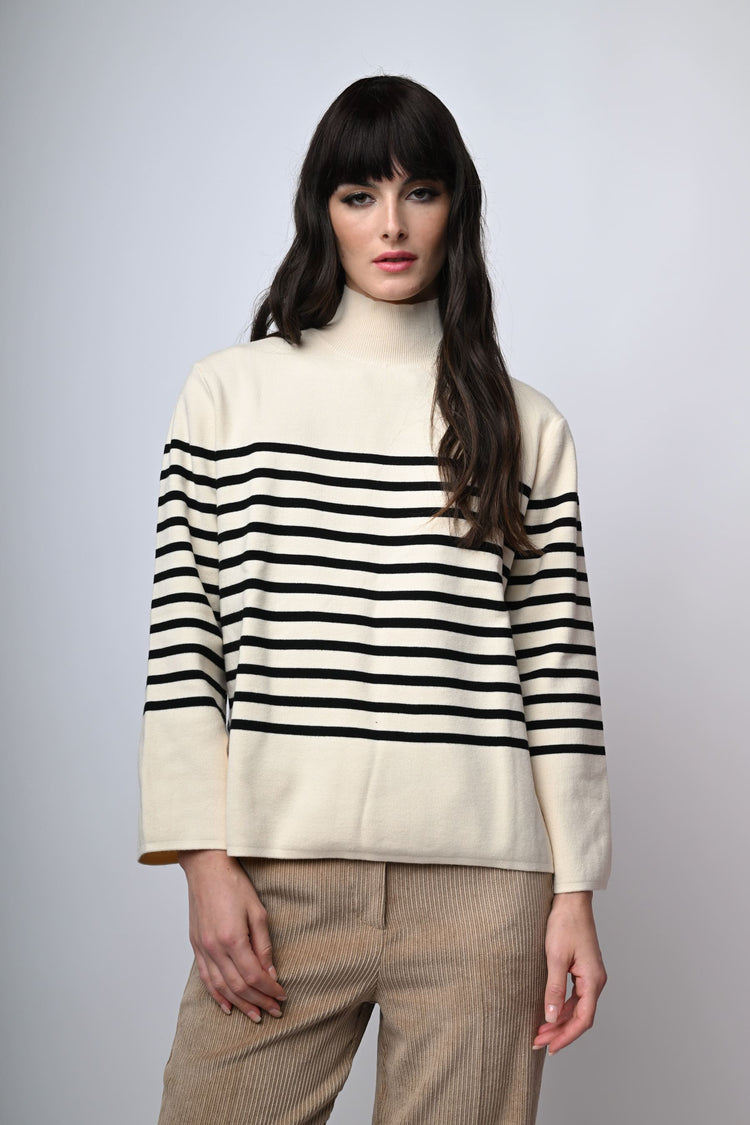 Lupetto oversize a righe