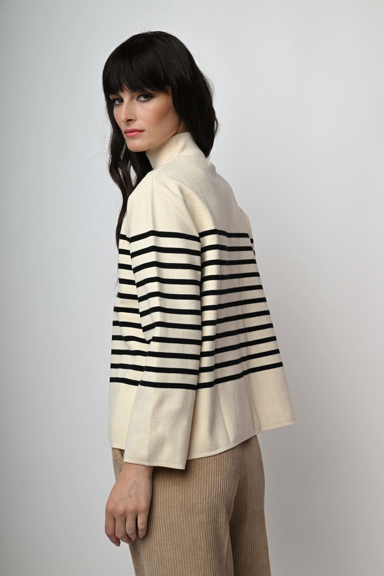 Lupetto oversize a righe