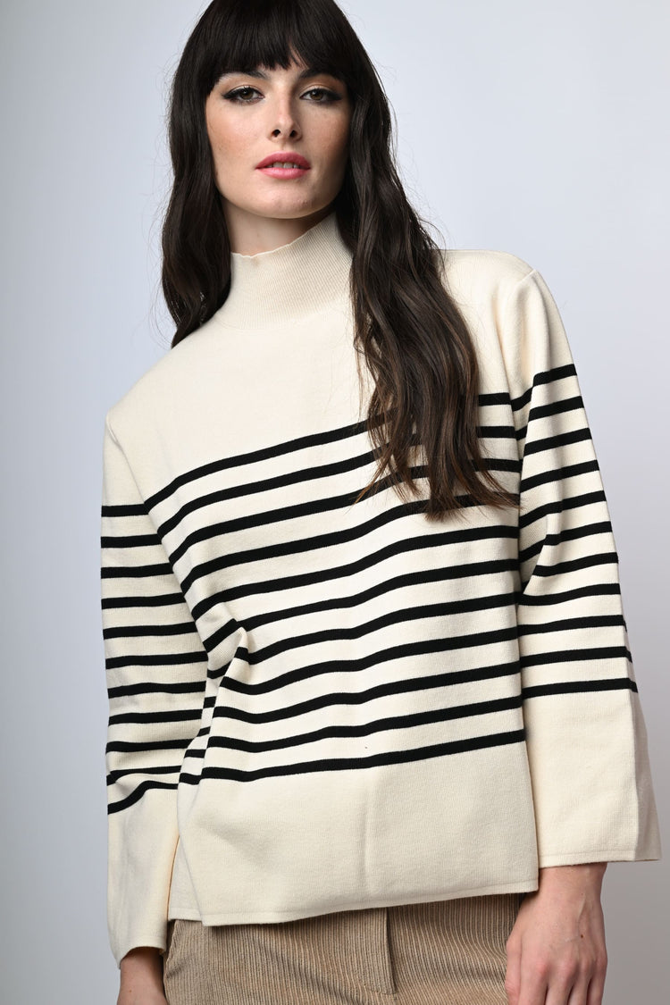 Lupetto oversize a righe