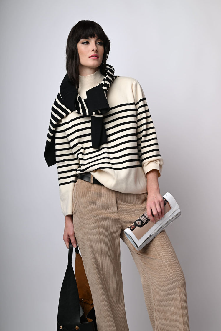 Lupetto oversize a righe