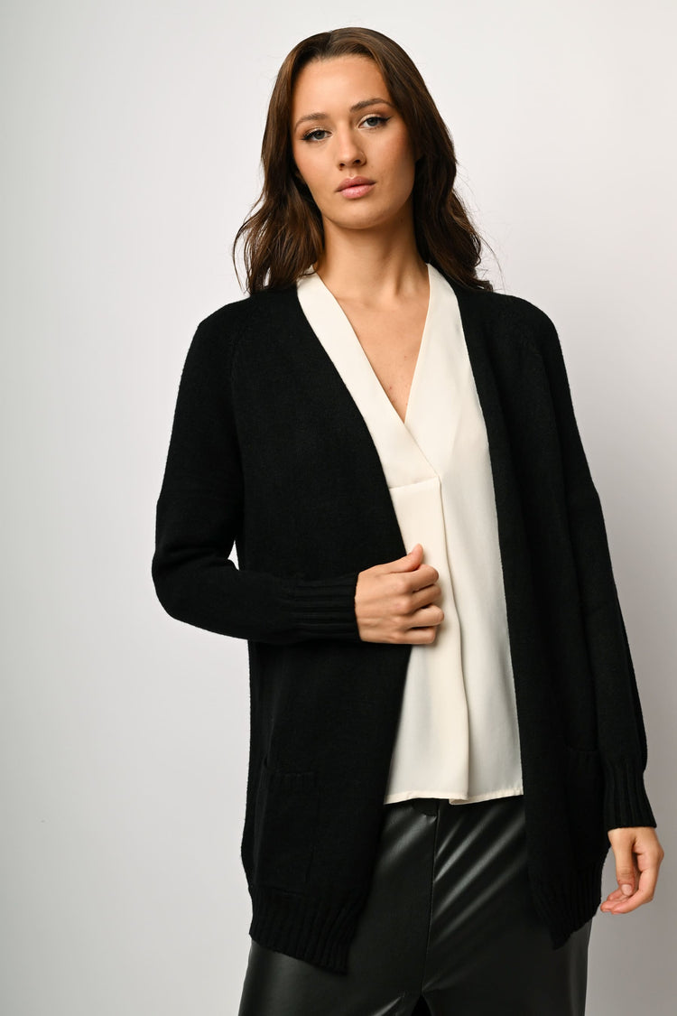 Cardigan lungo misto viscosa