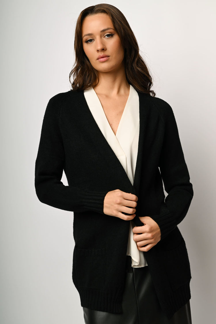 Cardigan lungo misto viscosa