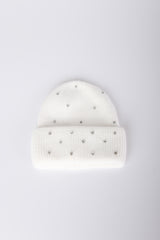 Berretto misto lana con strass
