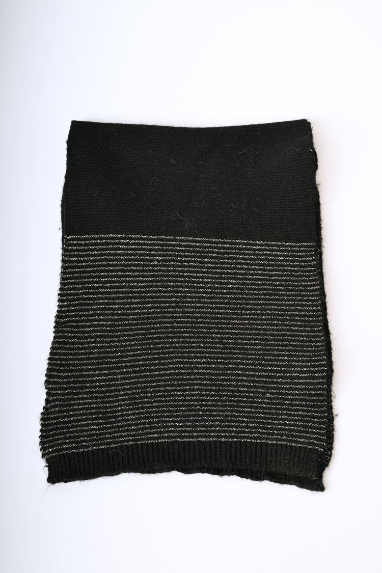 Sciarpa a righe lurex