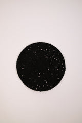 Basco nero con paillettes