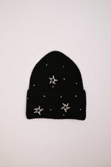 Berretto con stelle in strass