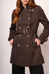 Trench basic doppiopetto con cintura
