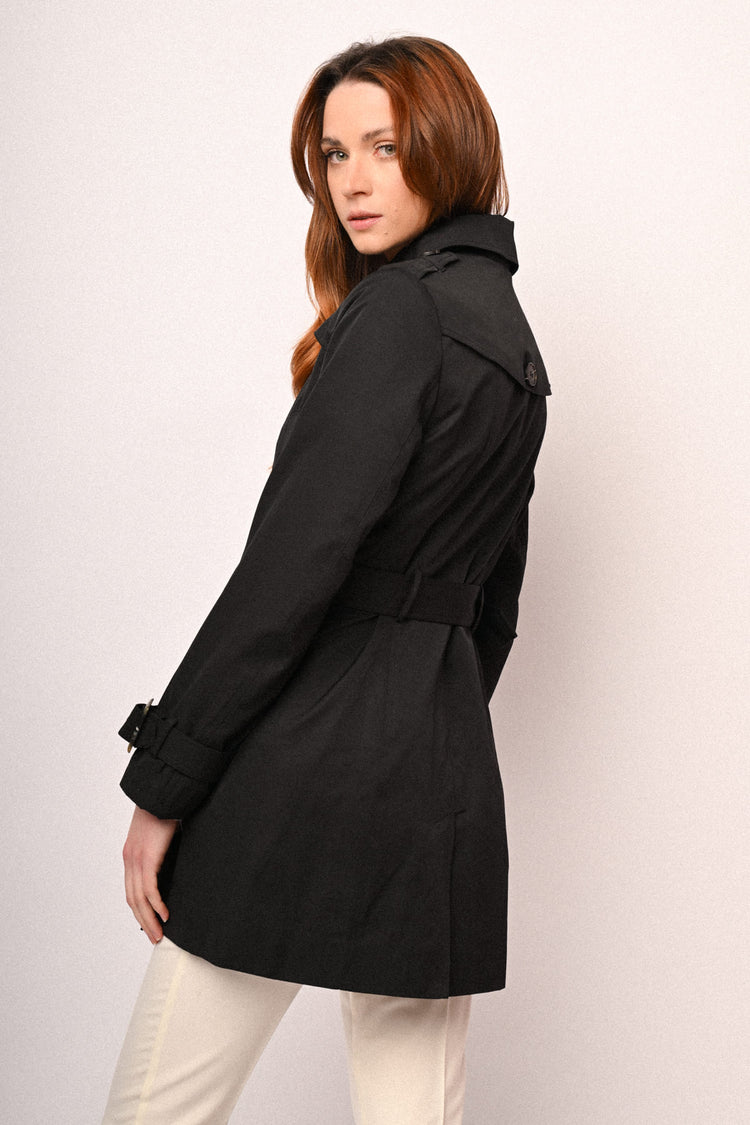 Trench basic doppiopetto con cintura