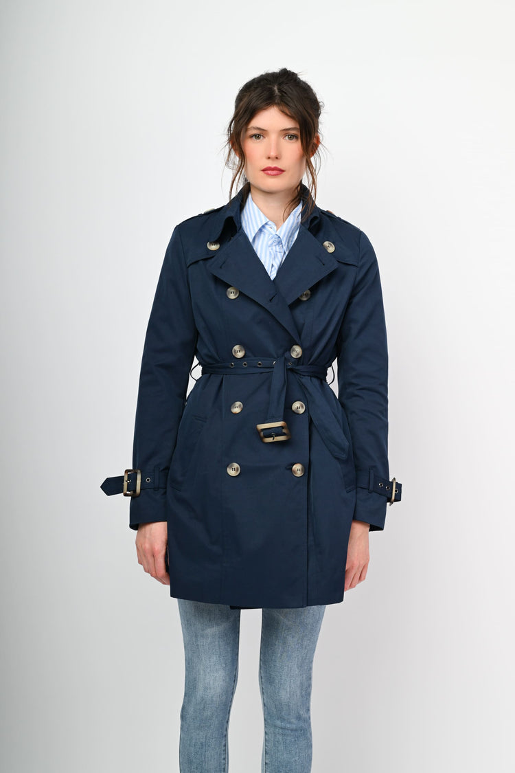 Trench corto doppiopetto