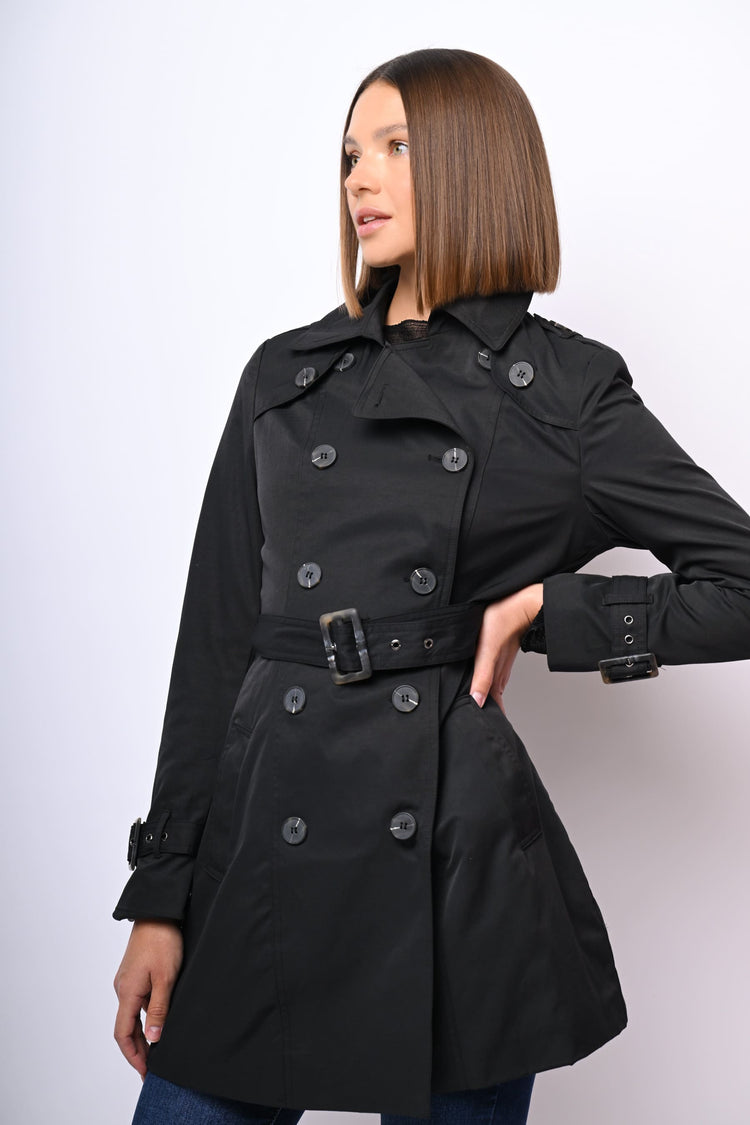 Trench corto doppiopetto