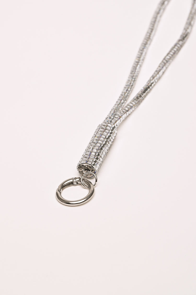 Collana porta-badge con strass