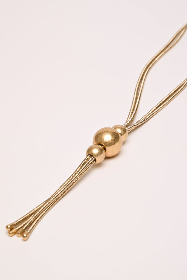 Collana lunga con sfere